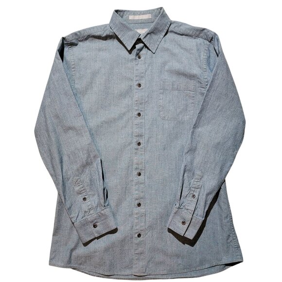 Nordstrom Junior Size 20 Chambray Button-down Shirt Special Occasion Graduation - Picture 8 of 9